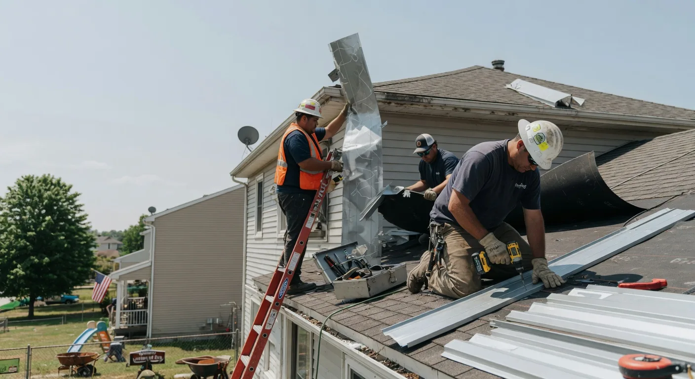 Storm Damage Metal Roof Repair in Mount Gretna, PA